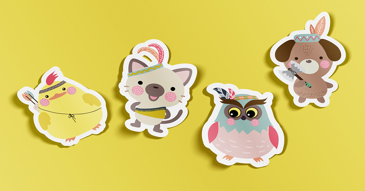 What is the difference between die cut and kiss cut stickers?