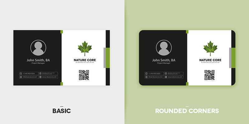 image - Why are rounded corner business cards easier on eyes?